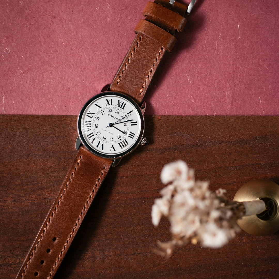 cartier deri saat kayışı