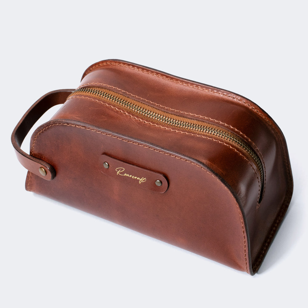 Deri Dopp Kit - Makyaj Çantası - Leather Case
