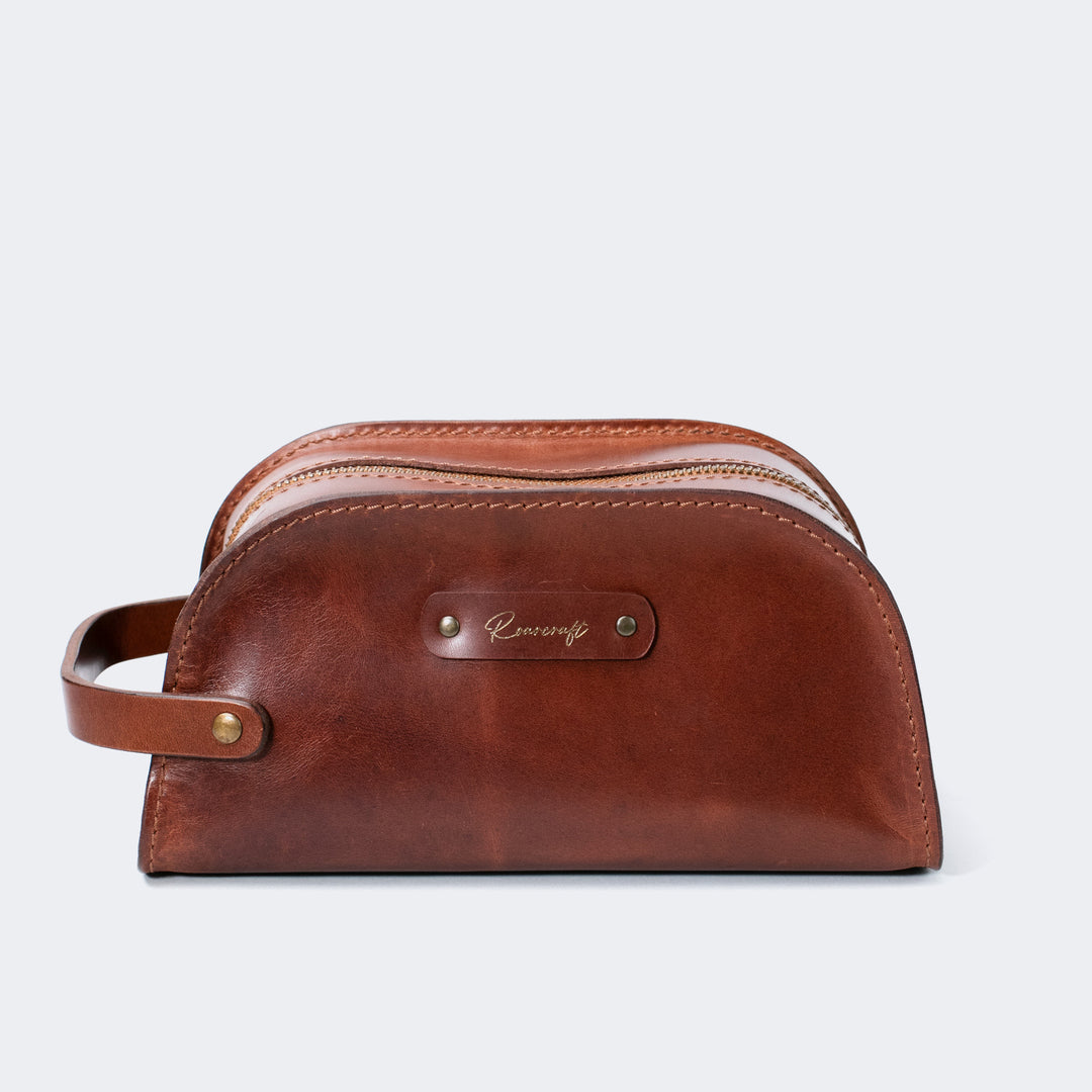 Deri Dopp Kit - Makyaj Çantası - Leather Case