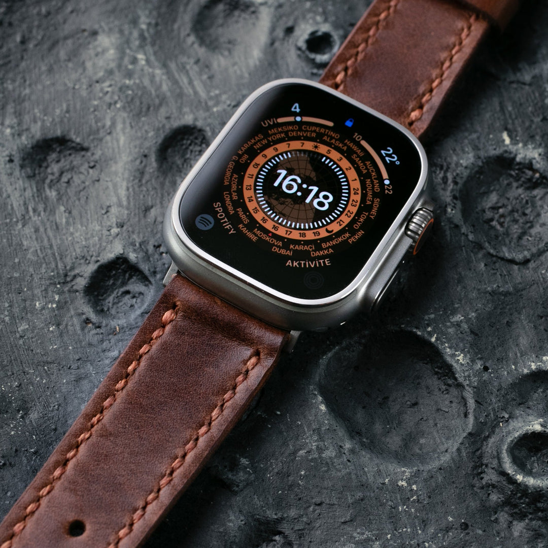 apple watch ultra deri saat kayışı