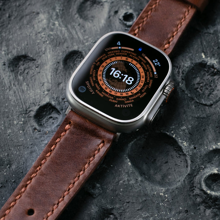apple watch ultra deri saat kayışı