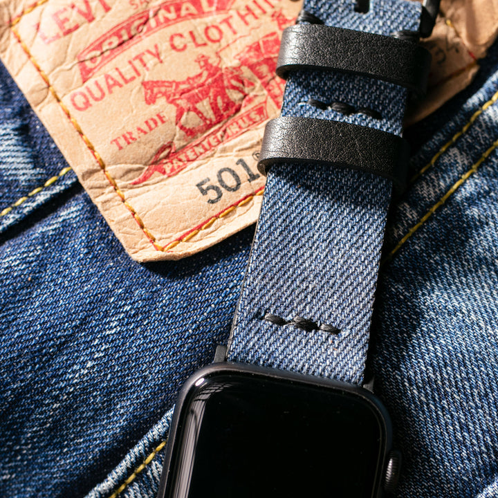 Denim Strap #04 - Apple Watch Kot Saat Kayışı