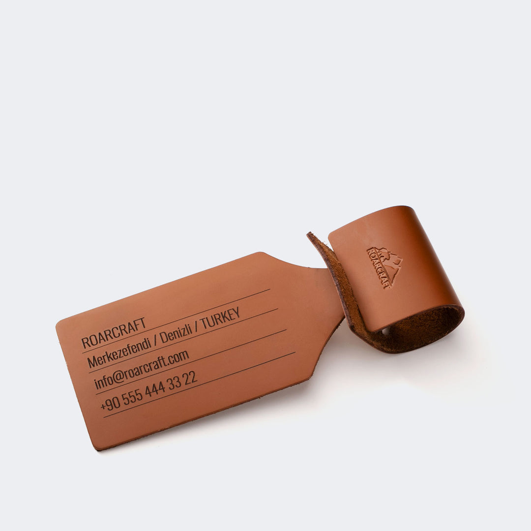 Deri Bavul Etiketi - Kişiye Özel İsim