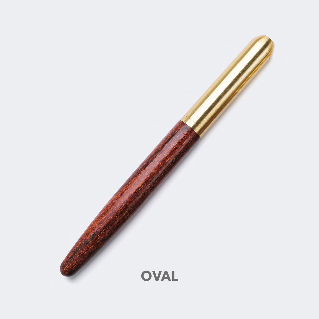 Doğal Ahşap Pirinç Jel Kalem - Roarcraft TR