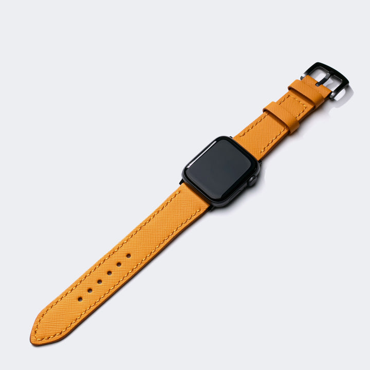 Saffiano Amber Deri Apple Watch Kayış