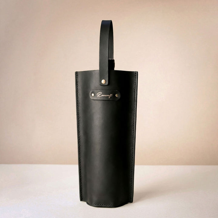 Deri Şarap Taşıma Kılıfı