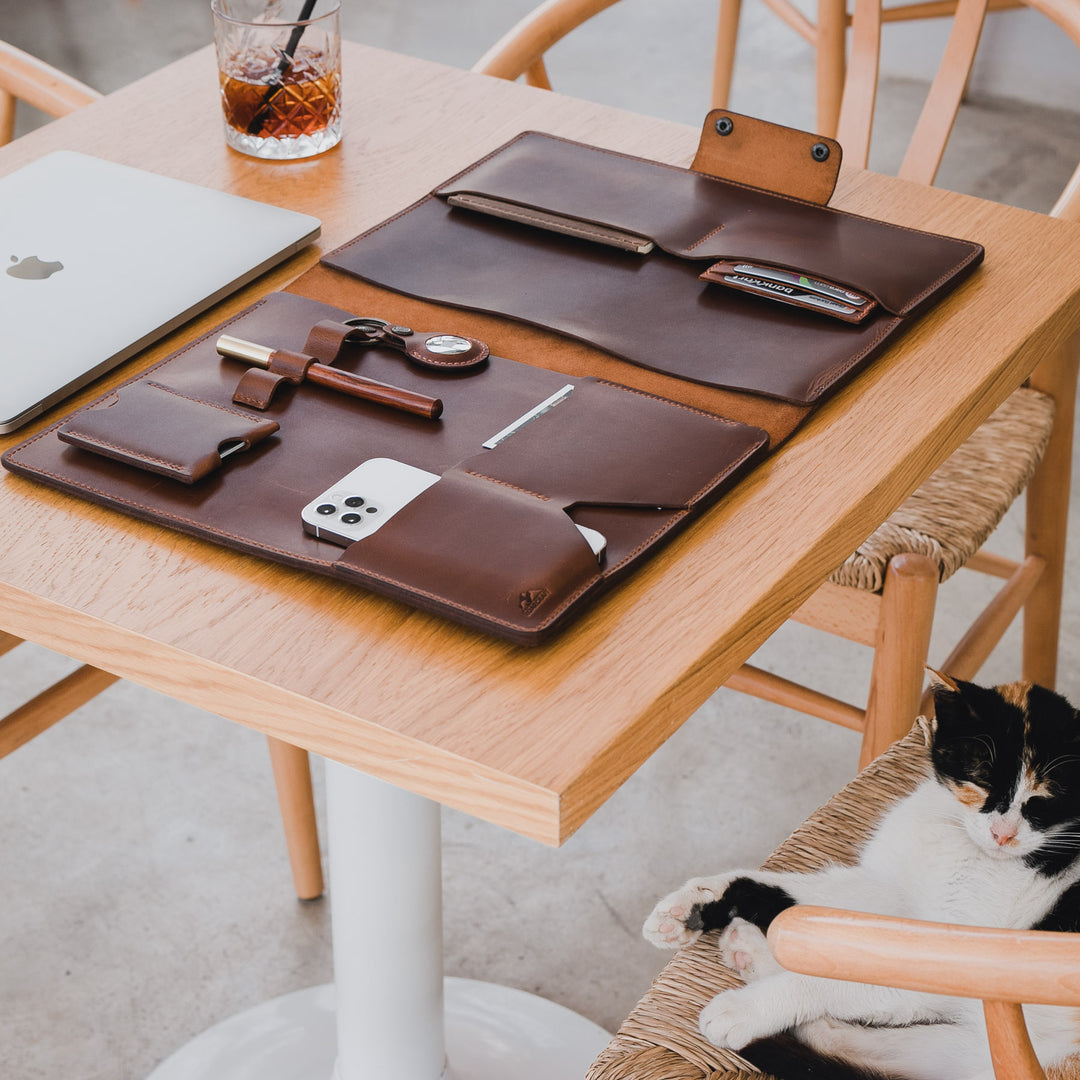 MacBook Organizer - Deri Kılıf - Roarcraft TR