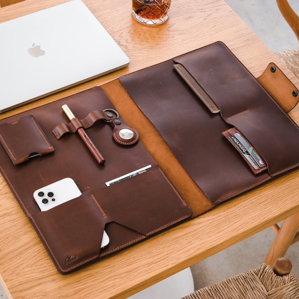 MacBook Organizer - Deri Kılıf - Roarcraft TR