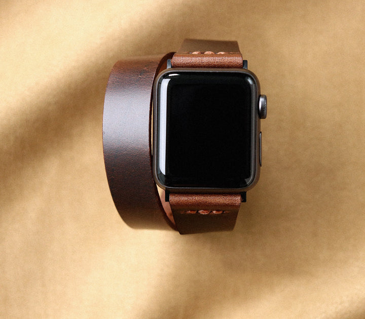 Apple Watch Double Tour Deri Kordon - Roarcraft TR
