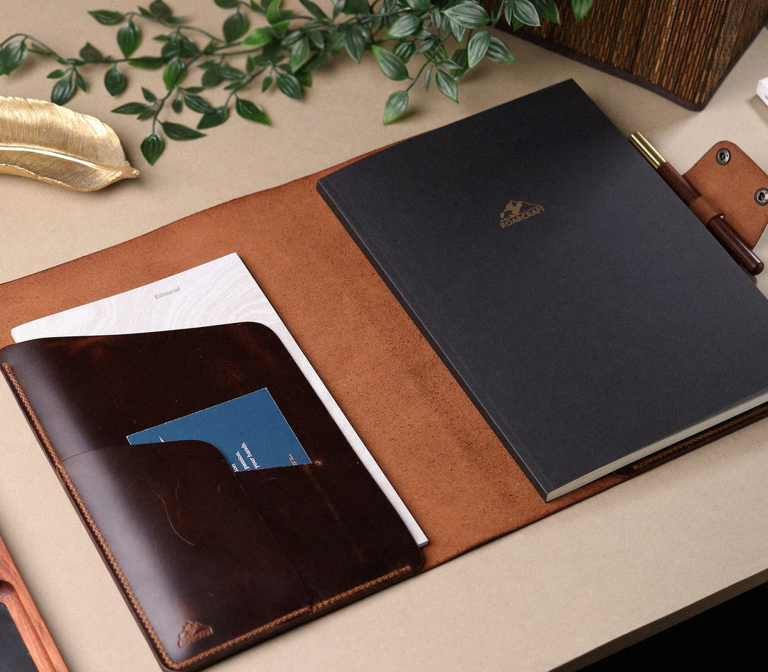 A4 Defter Deri Kılıf Organizer - Roarcraft TR