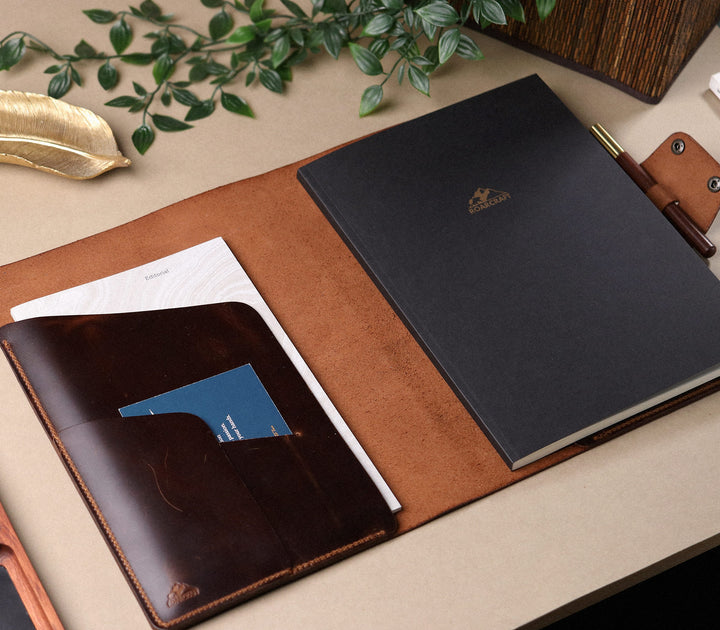 A4 Defter Deri Kılıf Organizer - Roarcraft TR