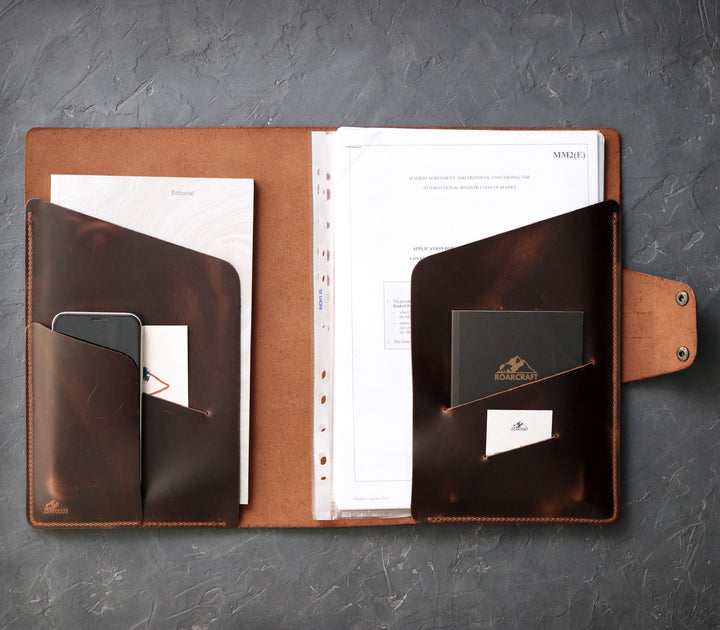 A4 Defter Deri Kılıf Organizer - Roarcraft TR