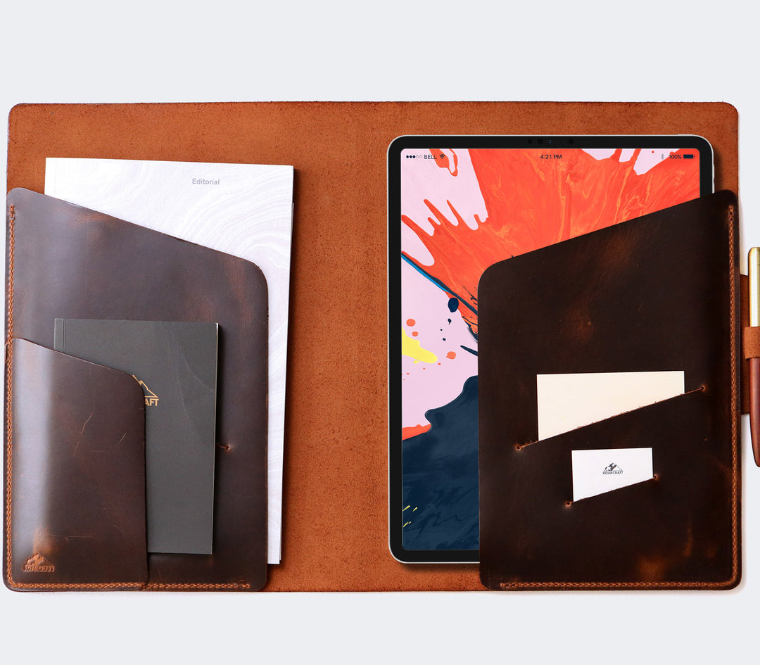 A4 Defter Deri Kılıf Organizer - Roarcraft TR