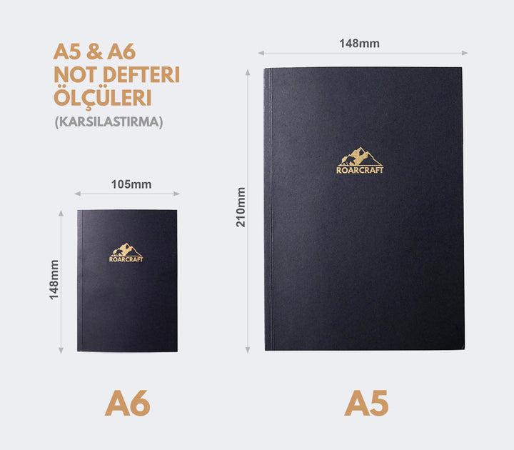A5 Defter Deri Kılıf Organizer - Roarcraft TR