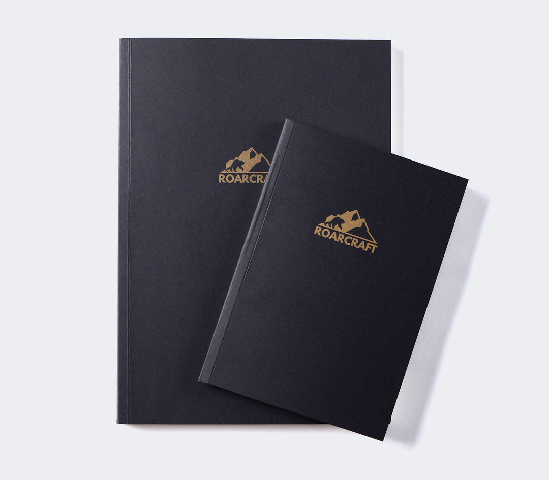 Siyah Kapaklı Çizgisiz A6 Defter - Roarcraft TR