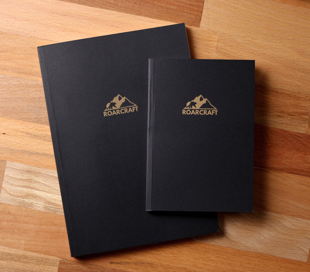 Siyah Kapaklı Çizgisiz A6 Defter - Roarcraft TR
