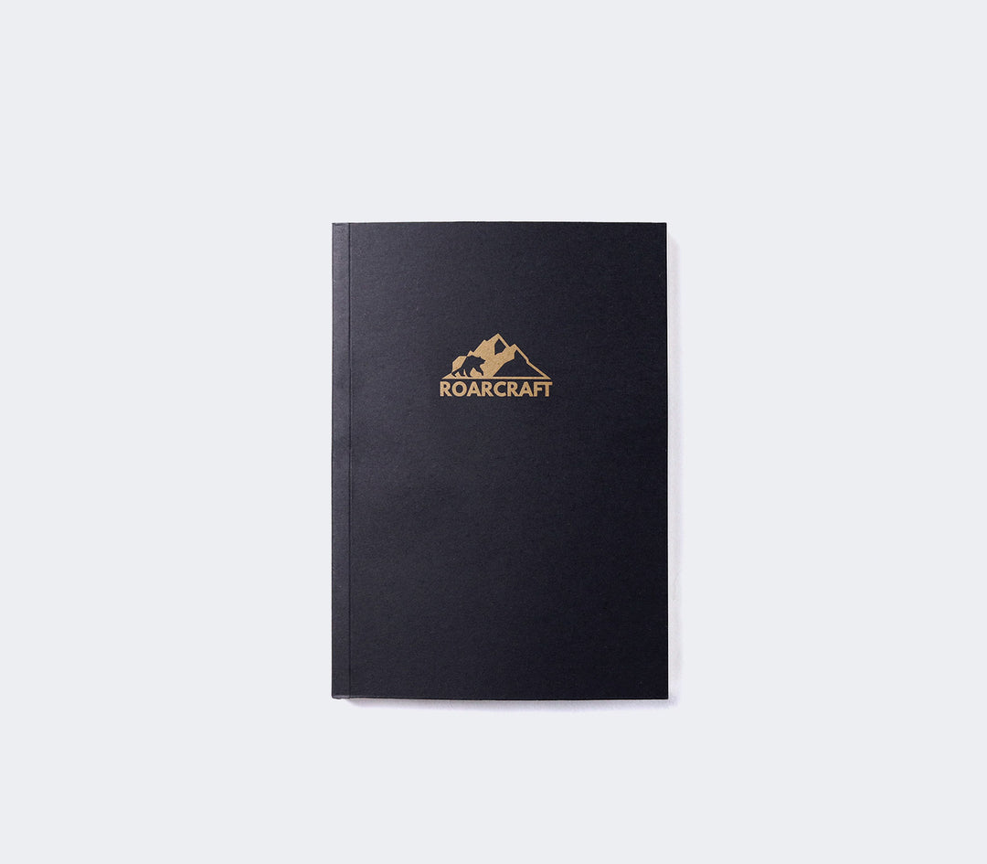 Siyah Kapaklı Çizgisiz A6 Defter - Roarcraft TR