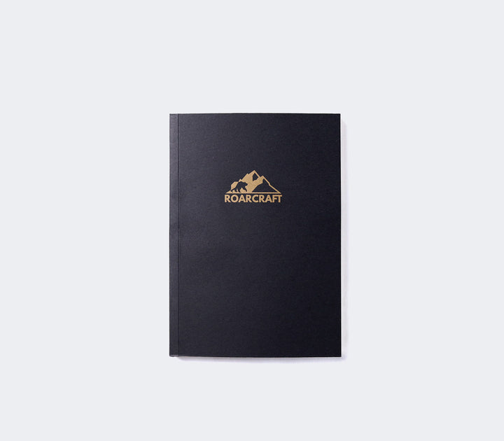 Siyah Kapaklı Çizgisiz A6 Defter - Roarcraft TR