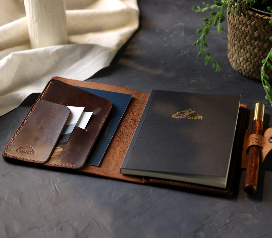 A6 Defter Deri Kılıf Organizer - Roarcraft TR