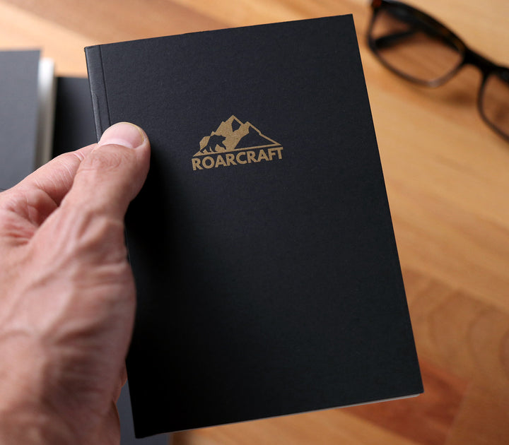 Siyah Kapaklı Çizgisiz A6 Defter - Roarcraft TR