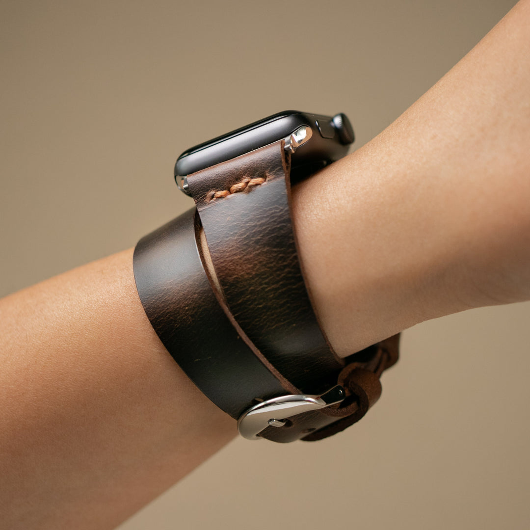 Apple Watch Double Tour Deri Kordon - Roarcraft TR