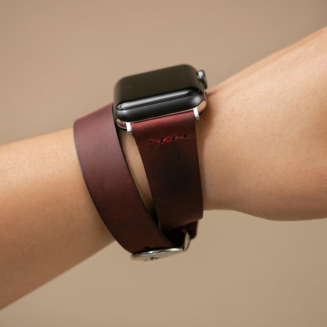Apple Watch Double Tour Deri Kordon - Roarcraft TR