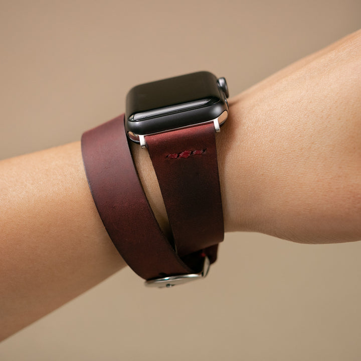 Apple Watch Double Tour Deri Kordon - Roarcraft TR