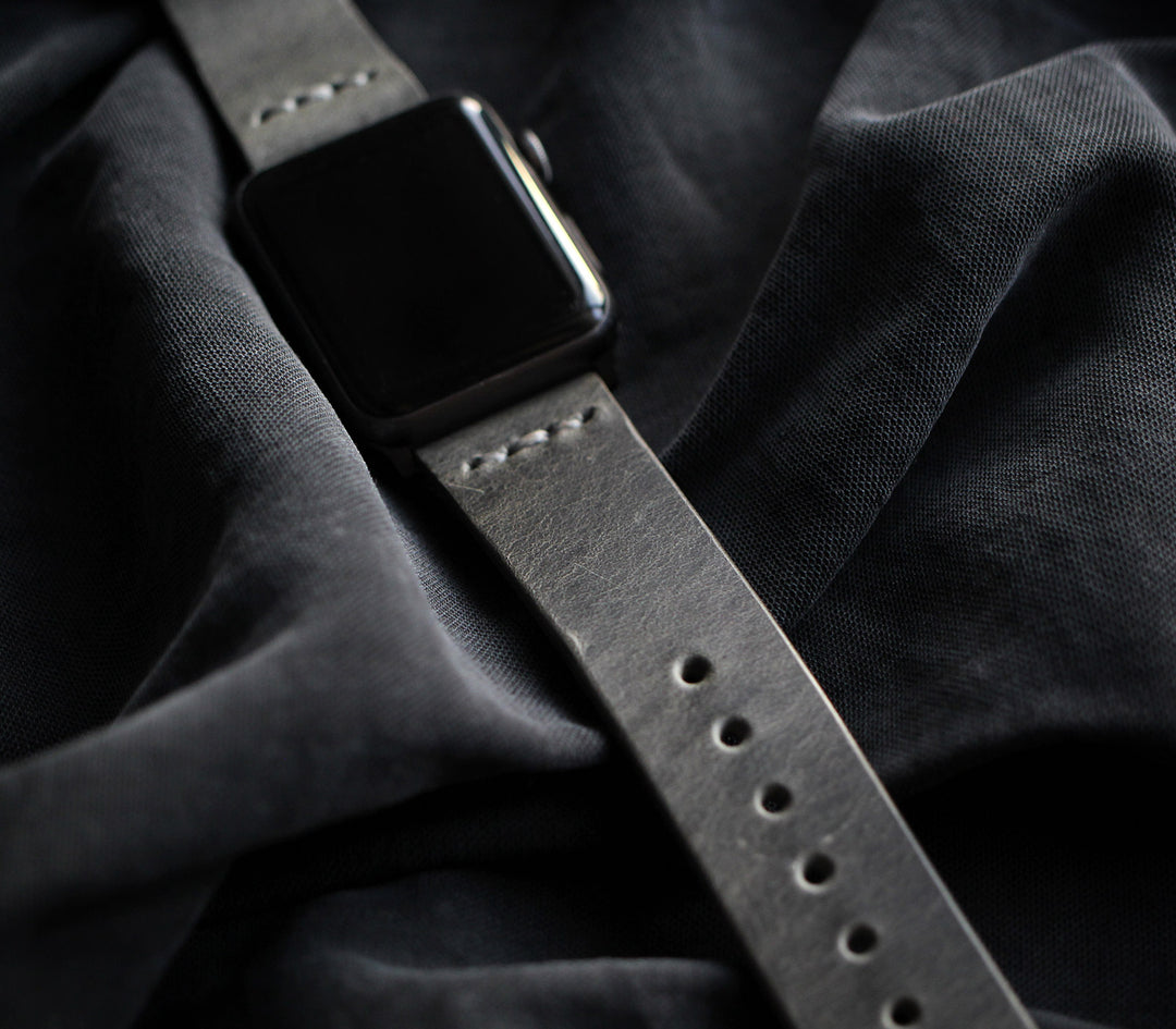 Apple Watch Deri Kordon - Antik Gri
