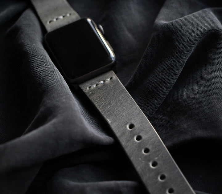 Apple Watch Deri Kordon - Antik Gri