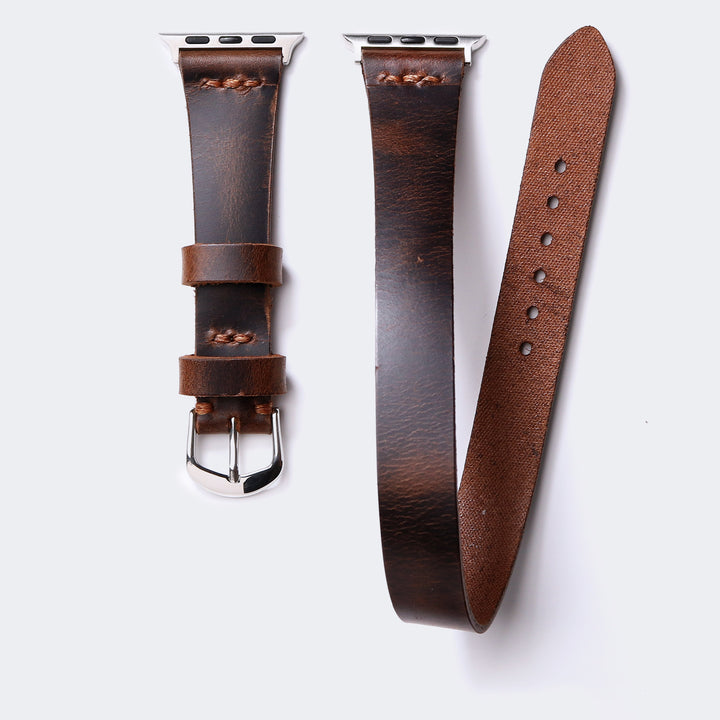 Apple Watch Double Tour Deri Kordon - Roarcraft TR