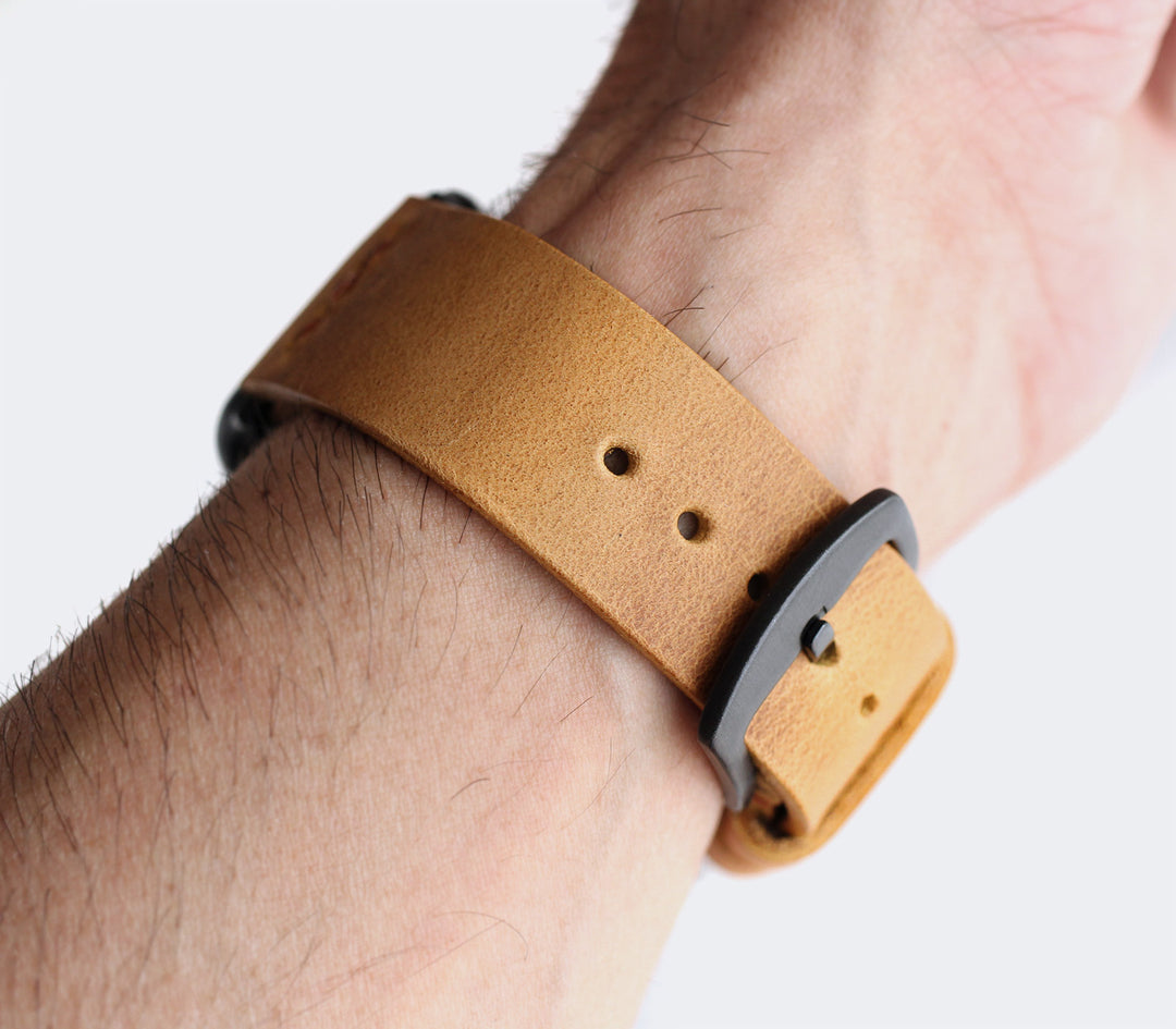 Apple Watch Deri Kordon - Hardal