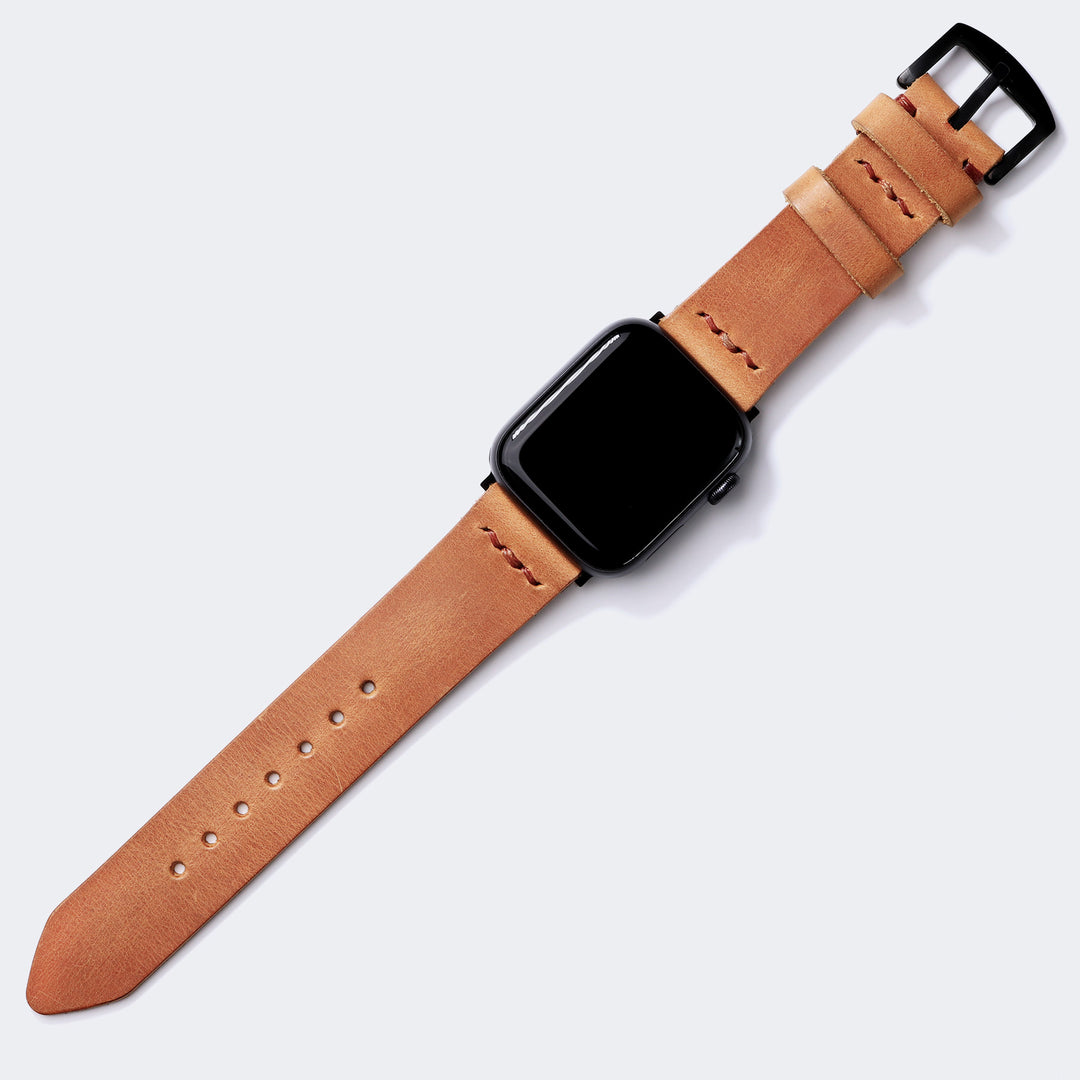 Tek Kat Deri Apple Watch Kordon - Hardal - Roarcraft TR
