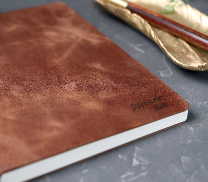 Deri Kapaklı A5 Defter - Roarcraft TR