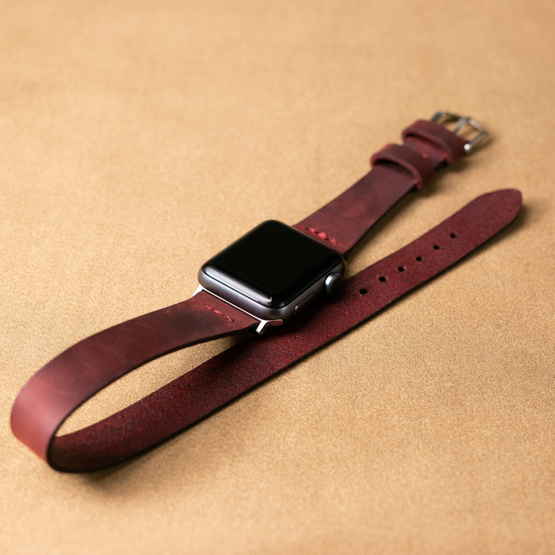 Apple Watch Double Tour Deri Kordon - Roarcraft TR