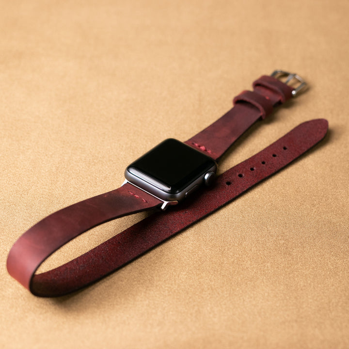 Apple Watch Double Tour Deri Kordon - Roarcraft TR