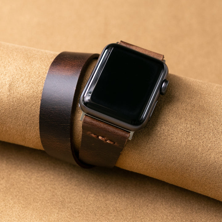 Apple Watch Double Tour Deri Kordon - Roarcraft TR