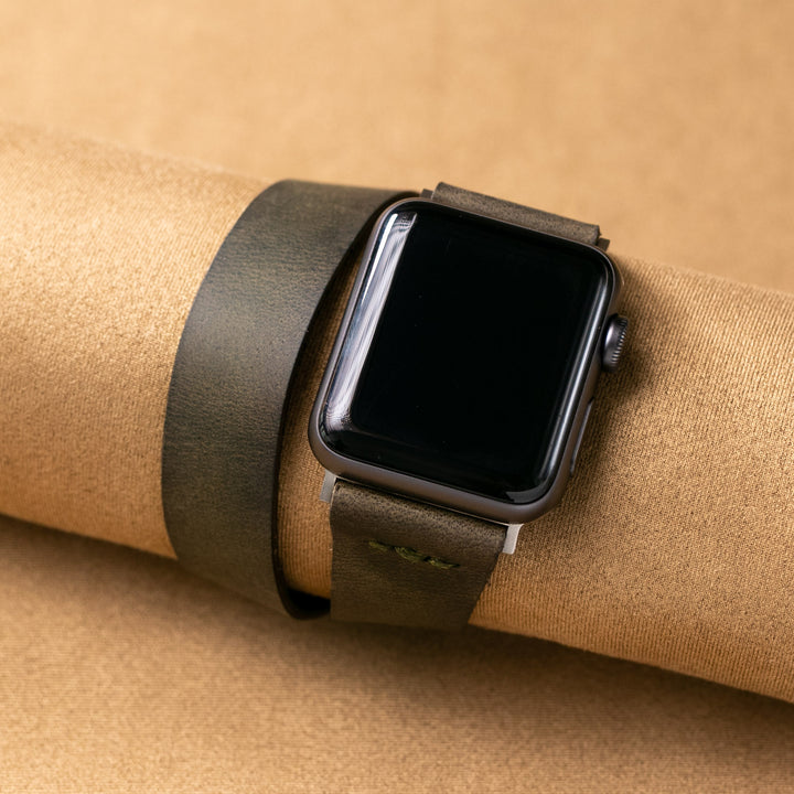 Apple Watch Double Tour Deri Kordon - Roarcraft TR