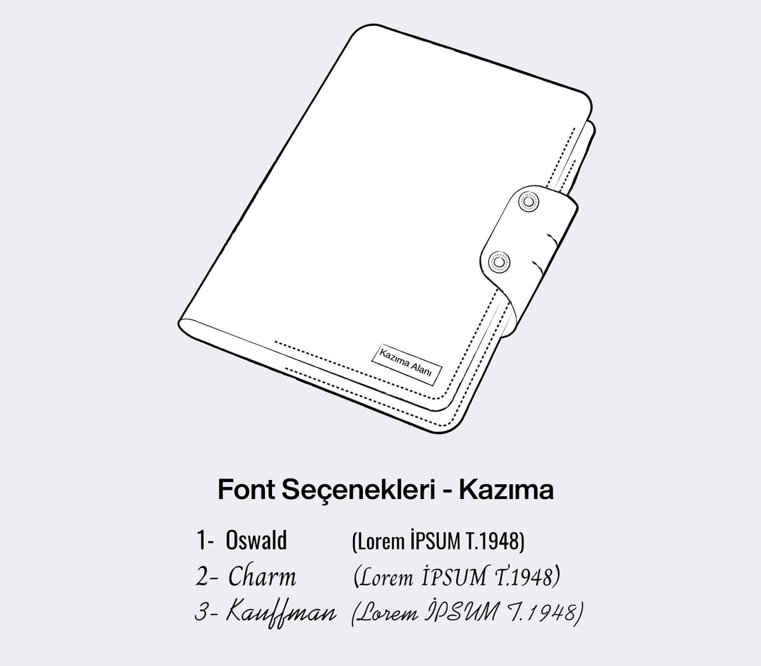 A6 Defter Deri Kılıf Organizer - Roarcraft TR
