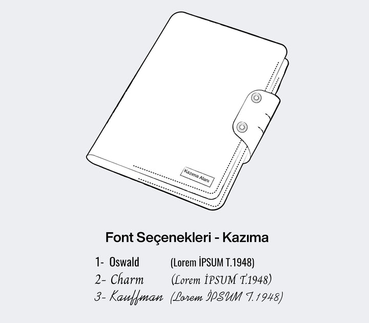 A6 Defter Deri Kılıf Organizer - Roarcraft TR
