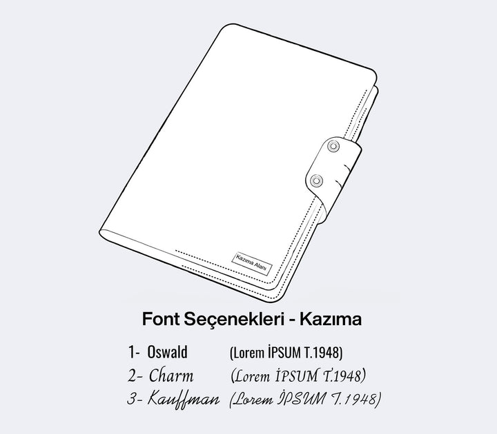 A4 Defter Deri Kılıf Organizer - Roarcraft TR