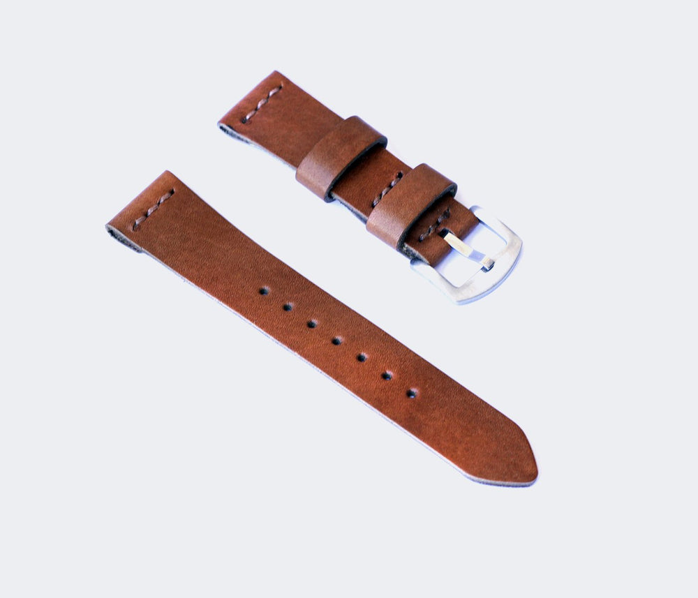 Minimal Deri Saat Kayışı - Taba Deri