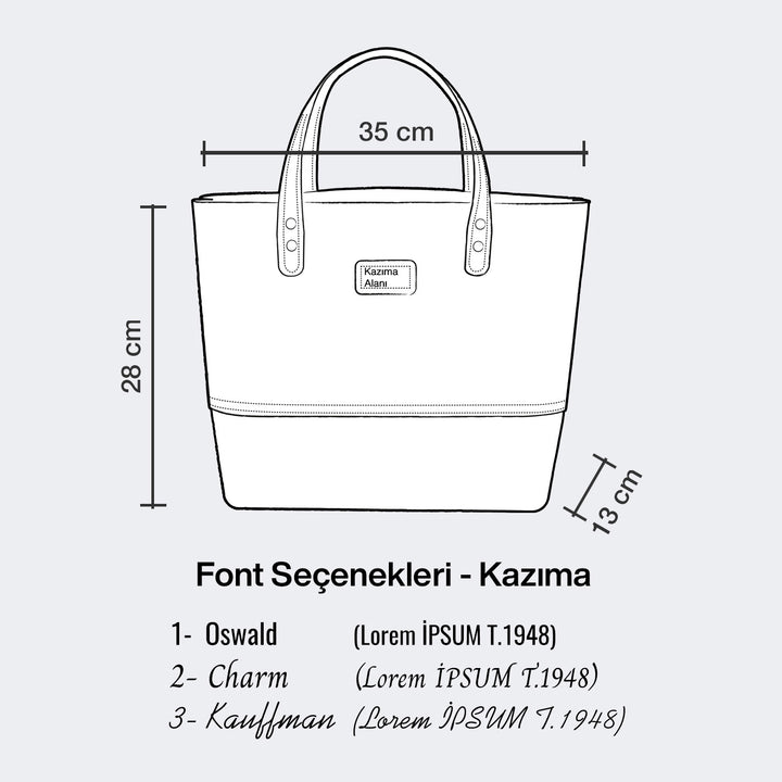 Deri Tote Çanta - Roarcraft TR